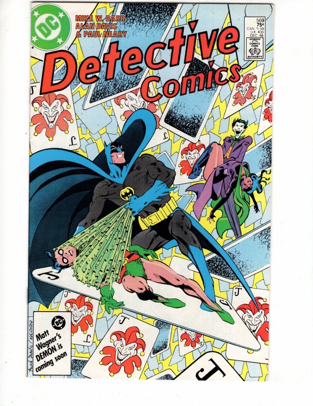 Detective Comics #569 Joker Appearance !!! Copper Age DC Classic !!! / ID#25