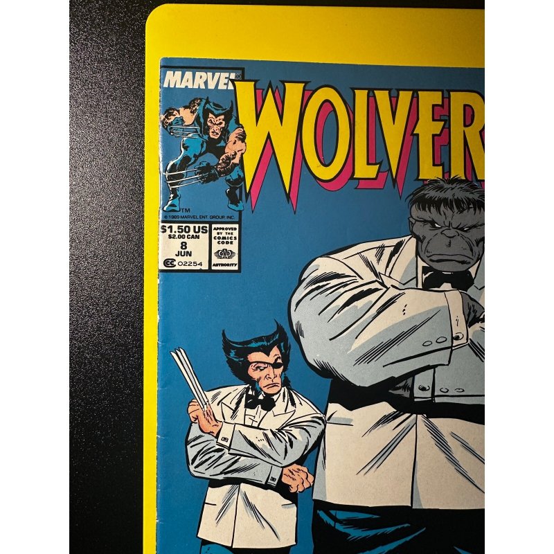 Wolverine #8 Vol 2 (1988 series) Grey Hulk Joe Fixit Claremont Buscema