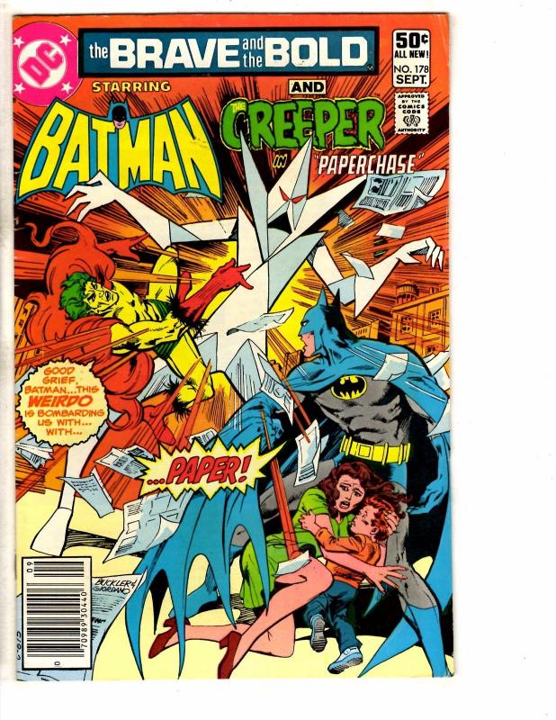 5 Brave & The Bold DC Comic Books # 176 177 178 179 180 Batman Hawkman Atom TW57