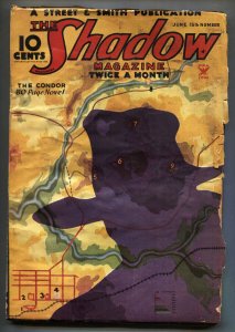 SHADOW June 15 1935--STREET AND SMITH--HERO PULP Magazine