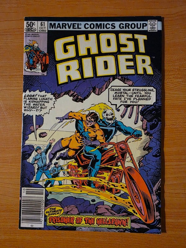 Ghost Rider #61 Newsstand Variant ~ VF - NEAR MINT NM ~ 1981 Marvel Comics