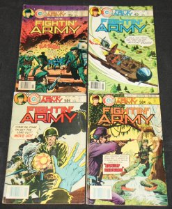 Charlton Bronze-Copper FIGHTIN' ARMY & MARINES 24pc Mid Grade Comic Lot FN War