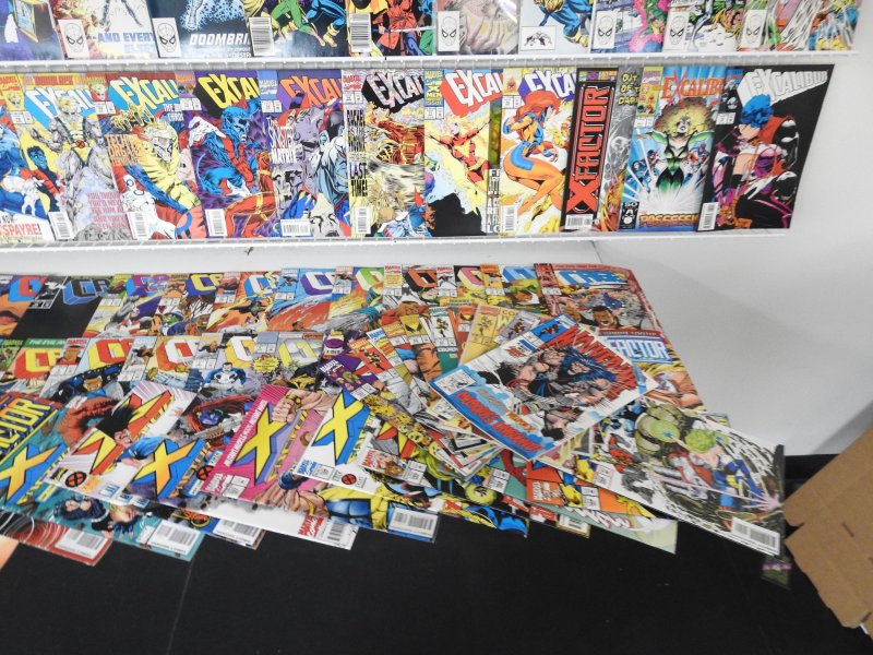Huge Lot 180+ W/ Powerman, Wolverine, Cable+ Avg Fine/VF See Desc!