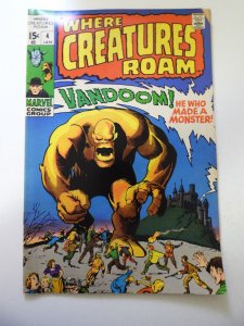 Where Creatures Roam #4 (1971) FN+ Condition