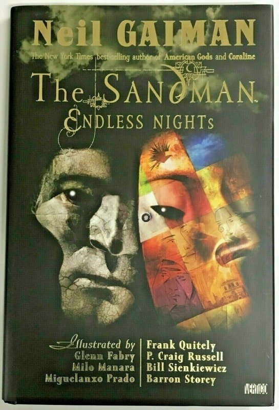 SANDMAN ENDLESS NIGHTS HC VOL 1 SIGNED AND SKETCH BY NEIL GAIMAN 2003 DC COMICS  