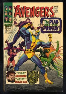 Avengers #42 VF- 7.5 White Pages
