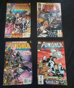 PUNISHER 4PC (VF) SHOWDOWN WITH S.H.I.E.L.D., INTO THE BLAZE 1996-97