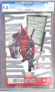 Uncanny Avengers #1 Deadpool Call Me Cover (2012) CGC 9.8! see description