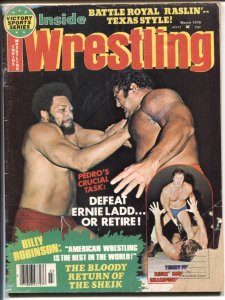 Inside Wrestling March 1976 Billy Robinson The Sheik