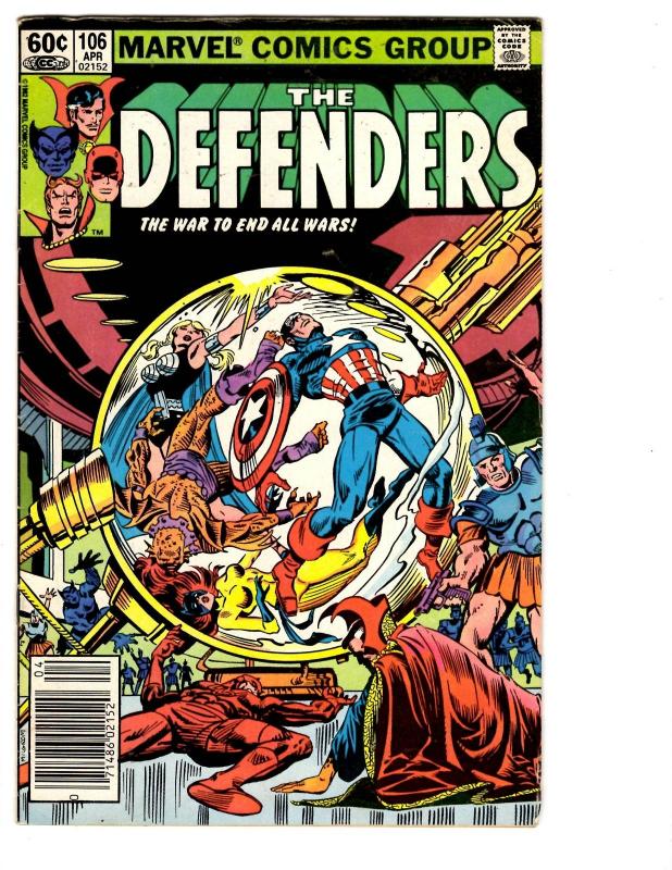 6 The Defenders Marvel Comic Books # 106 107 108 109 110 111 Daredevil BH34