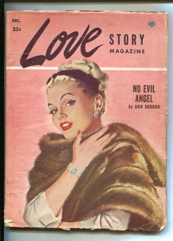 Love Story #4 12/1952--Pin-up girl portrait cover-Edited by Peggy Graves- Ann...