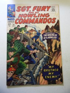 Sgt. Fury #36 (1966) VG Condition moisture stain fc