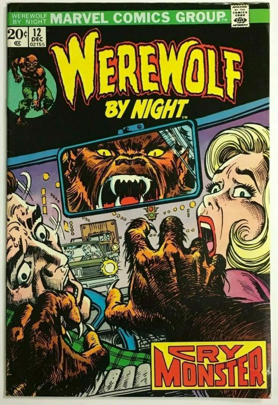 WEREWOLF BY NIGHT#12 VF 1973 MARVEL BRONZE AGE COMICS