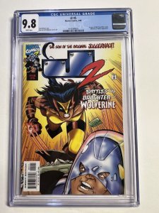 J2 2 Cgc 9.8 Marvel 1999 1st Wolverines Daughter