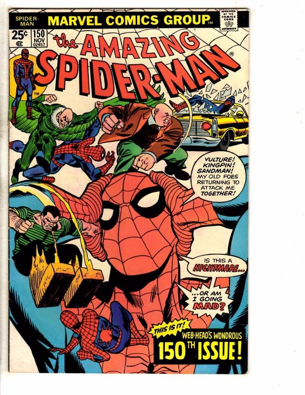 Amazing Spider-Man # 150 FN/VF Marvel Comic Book Goblin MJ Vulture Gwen J272