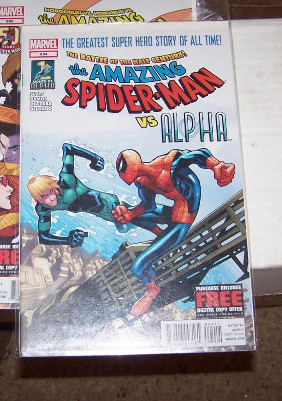 Amazing Spider-Man # 694  alpha + peter parker  high grade