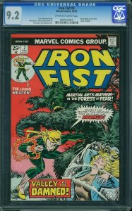 Iron Fist #2 (1975) CGC 9.2 NM-