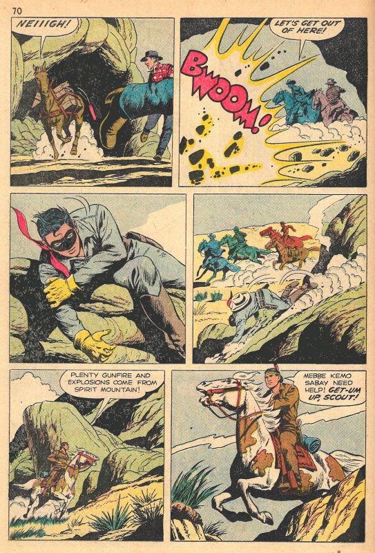 THE LONE RANGER MOVIE STORY (1956) 8.0 VF  Dell Giant! Hi-Yo Silver,100 pages!