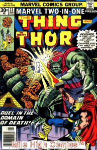 MARVEL TWO-IN-ONE (1974 Series)  (MARVEL) #23 Fair Comics Book 