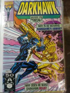 darkhawk # 5 1991 marvel  WHO IS PORTAL ? ARMOR  COPPER AGEE