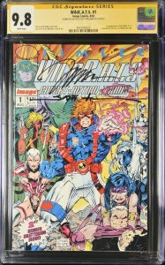 wild C.A.T.S (1992) # 1 (CGC 9.8 SS) Signed Jim Lee * Scott Williams * Image
