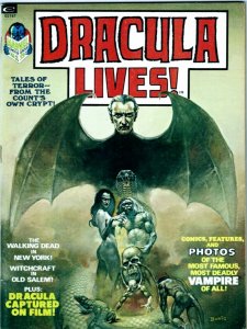 Dracula Lives! #1 1973 Bronze Age. Marvel. Dracula! High Grade!