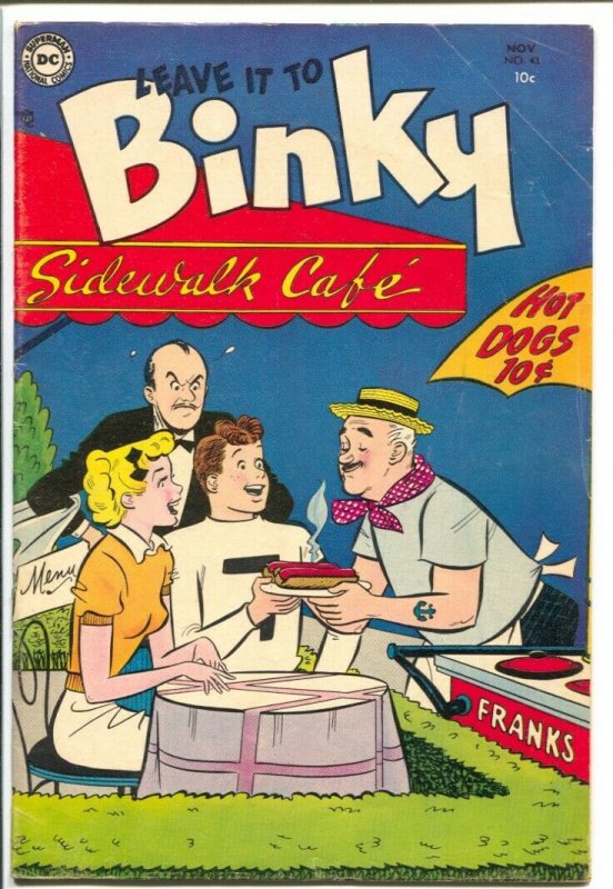 Leave It To Binky #43 1954-DC-Wacky cover-teen humor-VG+