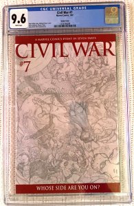 ?~MARVEL~CIVIL WAR #7 (2007)~?~MICHAEL TURNER~1:75 SKETCH VARIANT~?CGC 9.6~?