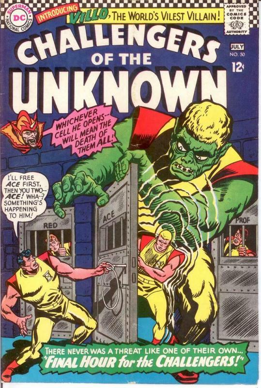 CHALLENGERS OF THE UNKNOWN 50 VG July 1966 COMICS BOOK