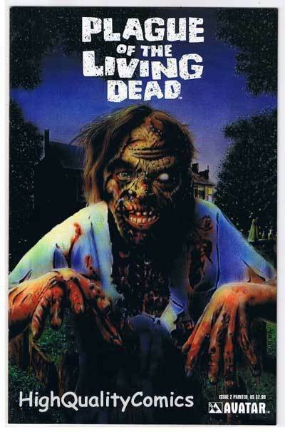 PLAGUE of the LIVING DEAD #2, NM+, Zombies,Painted, 2007, more Horror in store