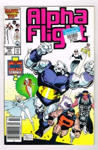 Alpha Flight #36 (1986)  Marvel Comics NEWSSTAND COPY ( PRICE STICKER ON COVER )