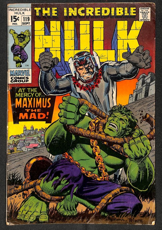 Incredible Hulk (1968) #119 VG- 3.5 Marvel Comics