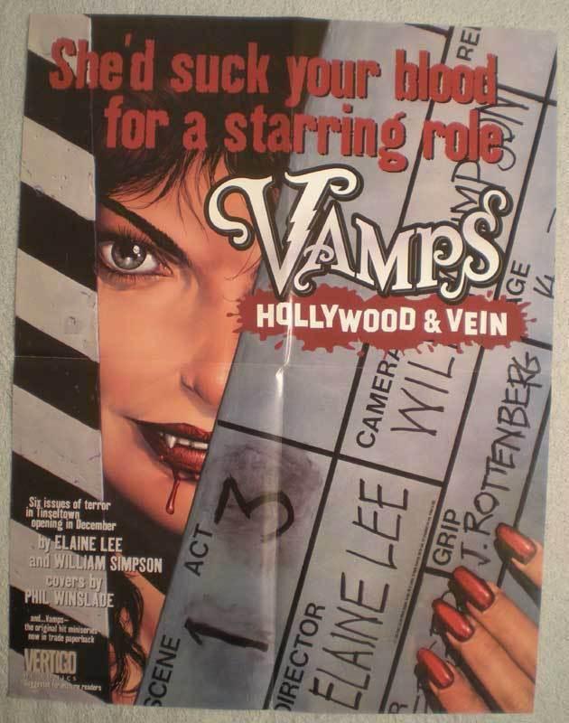 VAMPS HOLLYWOOD & VEIN Promo poster, 17 x 22,  Unused, more in our store