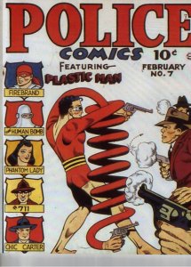 Police Comics #7 (1942) High-Grade NM- Giant-Size Plastic Man 7th appearance wow
