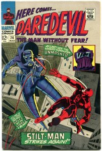 DAREDEVIL #26 1967-MARVEL-GENE COLAN ART-STILT-MAN- FN+