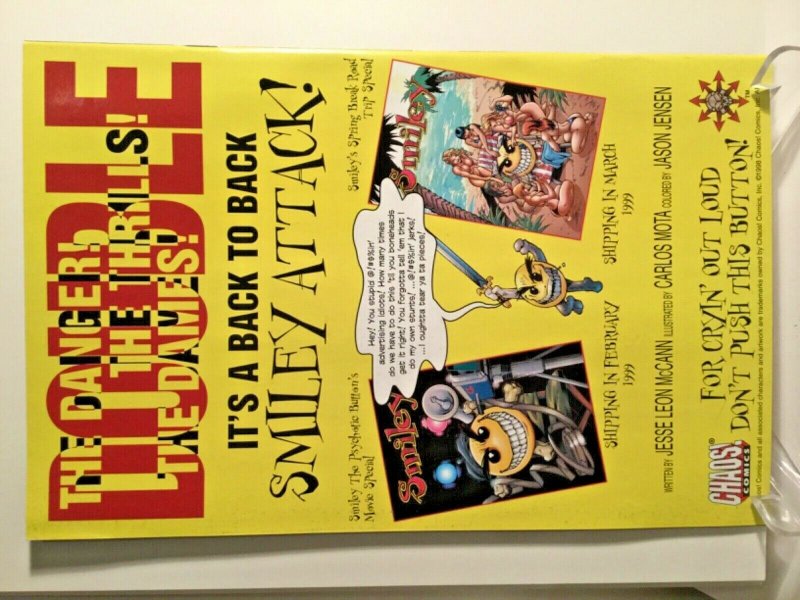 SMILEY THE PSYCHOTIC BUTTON ANTI HOLIDAY SPECIAL #1 Chaos Comics, 1999 