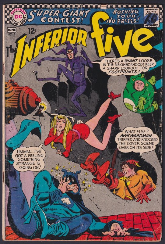Inferior Five 2 (1967) GD/VG Silver Age DC Comics
