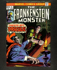 Frankenstein #8 Meets Dracula!  John Buscema Cover Art!