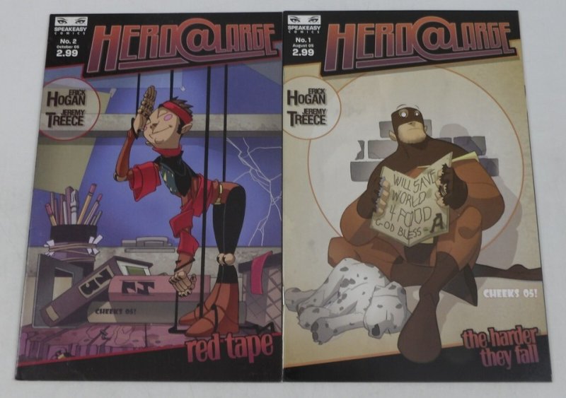 Hero@Large #1-2 VF/NM complete series Erick Hogan - Jeremy Treece ; Speakeasy