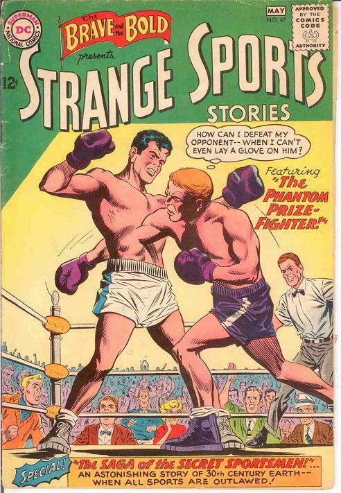 BRAVE & BOLD 47 G-VG STRANGE SPORTS STORIES  May 1963 COMICS BOOK