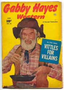 Gabby Hayes Western #43 19452-Fawcett Golden Age VG/F