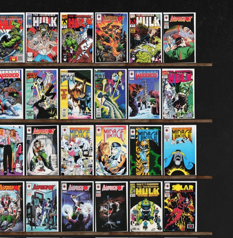 Huge Lot 150+ Comics with The Incredible Hulk, Eternal Warrior & More!