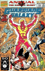 Guardians of the Galaxy #1 Annual Marvel Comics 1991 (VF+ 8.5/Stock Photo)