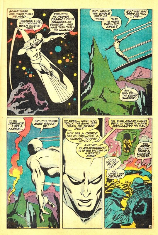 SILVER SURFER #7 (Aug1969) 7.0 FN/VF  Stan Lee & John Buscema!  Last 25¢ Issue!