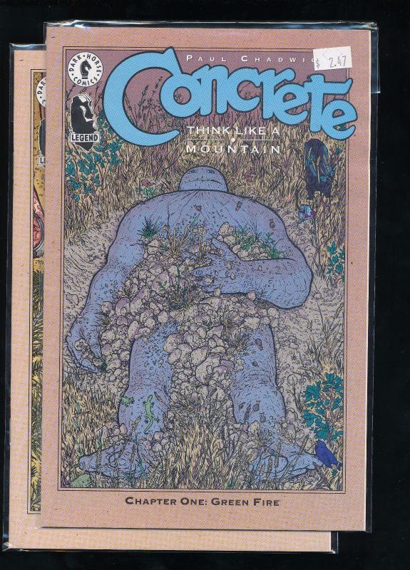 Dark Horse, Paul Chadwick's Concrete - Chapter 1 & 2 (one,two)  NM (HX94)