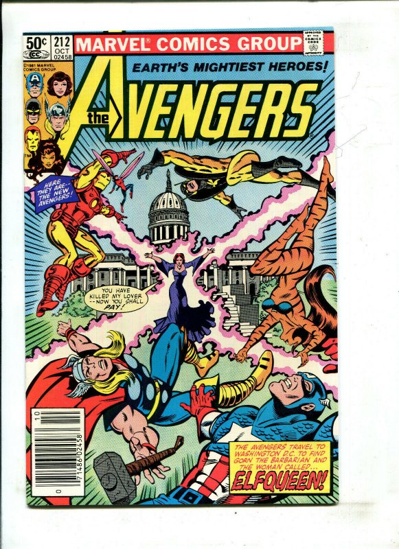 THE AVENGERS #212 (NEWSTAND) - ELFQUEEN (9.2) 1981