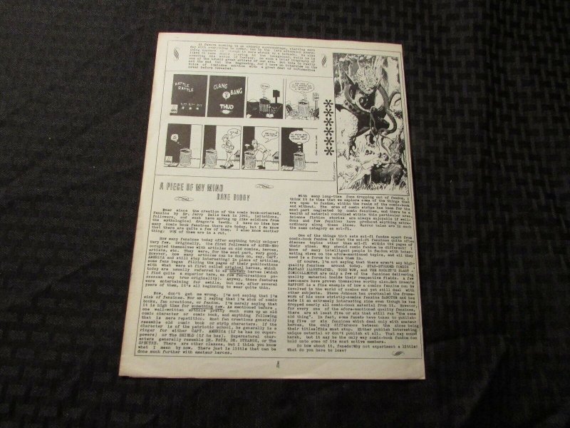 1967 HEROES HANGOUT #7 FANZINE Al Williamson FN 4 pgs