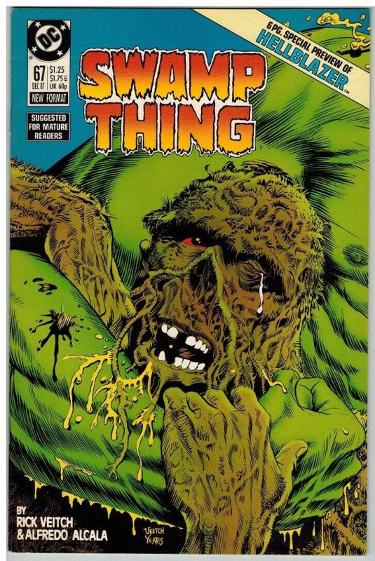 SAGA OF THE SWAMP THING 67 VF-NM Arkham Hellblazer Pre