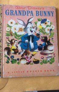 Walt Disney‘s  Grandpa bunny,a little golden book, 1951,