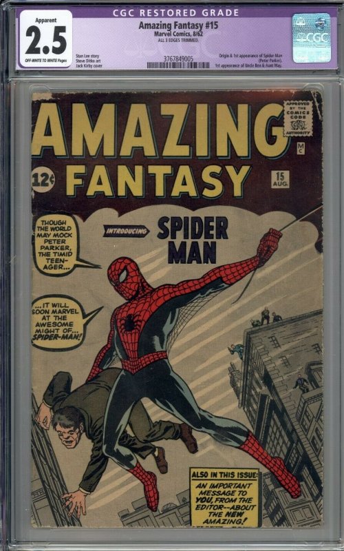 Amazing Fantasy 15 CGC 2.5 